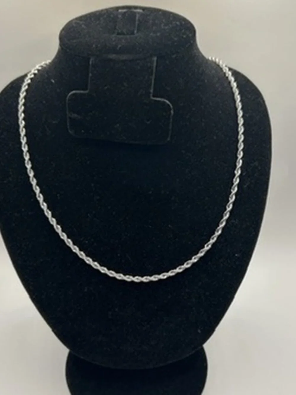 Mens Rope Chain 3mm 20 Inch Real Silver Solid Street Plated Miami Layering New